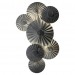 Декоративное настенное украшение "Зонтики", металл, 45х82 см